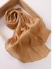 Solid Color Silk Feeling Scarf